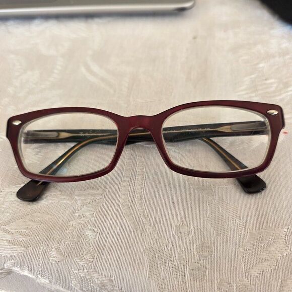 Ray-Ban RB 5150 2023 50 19 135 Dark Red Plastic Frame Eyeglasses w Soft Case RB main image 16